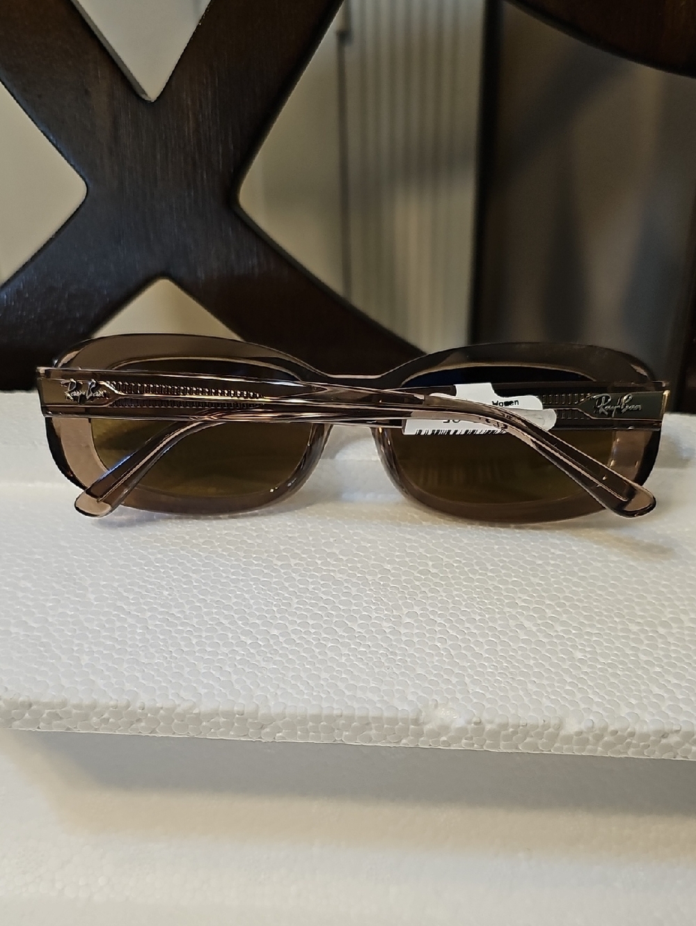 Ray-Ban Women's Light Brown Oval Sunglasses - Picture 2 of 6